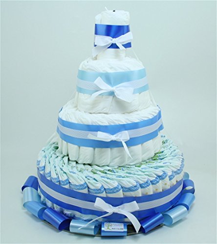 Torta di Pannolini Chicco 4 Piani Azzurra