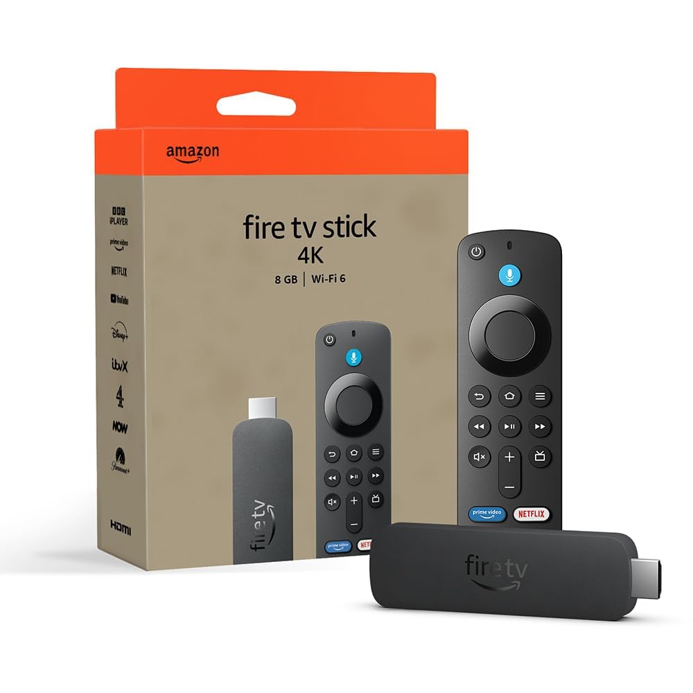 Certified Refurbished Amazon Fire TV Stick 4K, supports Wi-Fi 6, Dolby Vision/Atmos, HDR10+