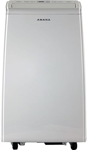 Amana Aire acondicionado portátil de 8000 BTU (5500 BTU DOE) con control remoto, color blanco (AMAP084AW)