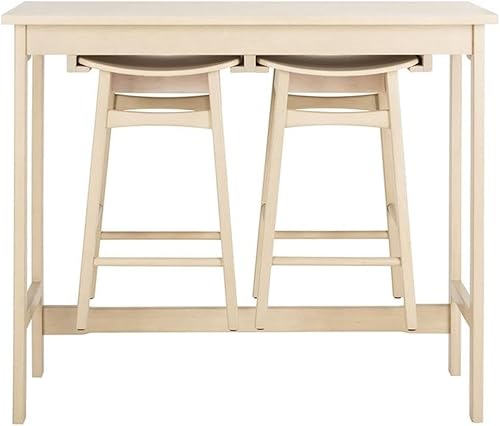 Miniatura 3 de SAFAVIEH Home Collection Colbie - Estante de almacenamiento de roble blanco de 3 piezas, 0