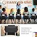 Sanwuta 24 Pack Classroom Chair Pockets, 15 x 17 Inch Book Storage Bags for Chair with Name Slot Students Chairback Pockets for Kindergarten Primary School Home(Black)