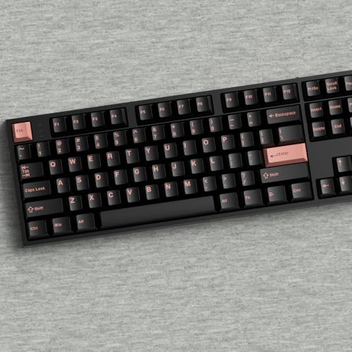 Image of Fogruaden PBT Keycaps Set, Cherry Profile Custom Keycap for Mechanical Keyboard Dark Pink Keycaps