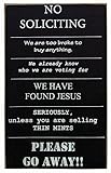 Collins No Soliciting Sign