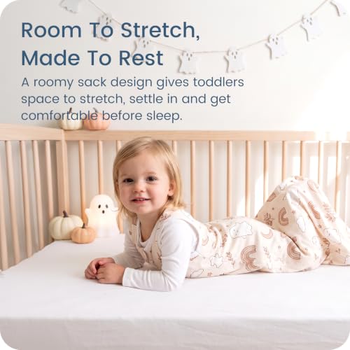 Image of Toddler Sleep Sacks 2T-3T-4T, 0.5 TOG Light Summer Wearable Blankets, Extra Long XL Sleeping Bags, 2 Pack