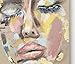 Tableau Marnie Face de femme 50 x 50 cm