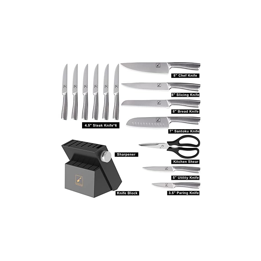 Knife-Setimarku-14-Piece-Knife-Sets-for-kitchen-with-blockPremium-One-Piece-Kitchen-Knife-Set-with-SharpenerHigh-Carbon-Stainless-Steel-Knives-Set-for-KitchenDishwasher-SafeBlack imarku Knife Set,14-Piece Knife Sets for kitchen with block,Premium One-Piece Kitchen Knife Set with Sharpener,High Carbon Stainless Steel Knives Set for Kitchen,Dishwasher Safe,Black
