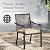 Sophia & William Patio Table and Chairs Set, Outdoor Dining Set for 8, 9 Piece Metal Patio Furniture, 82.7" Black Rectangular Table(Beehive)