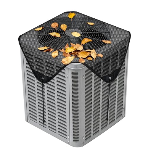 NNG 32'' X 32'' Central Air Conditioner Cover for Outside Units,Top Universal AC Unit Mesh Cover Outdoor,Breathable AC Condenser Covers for All Seasons