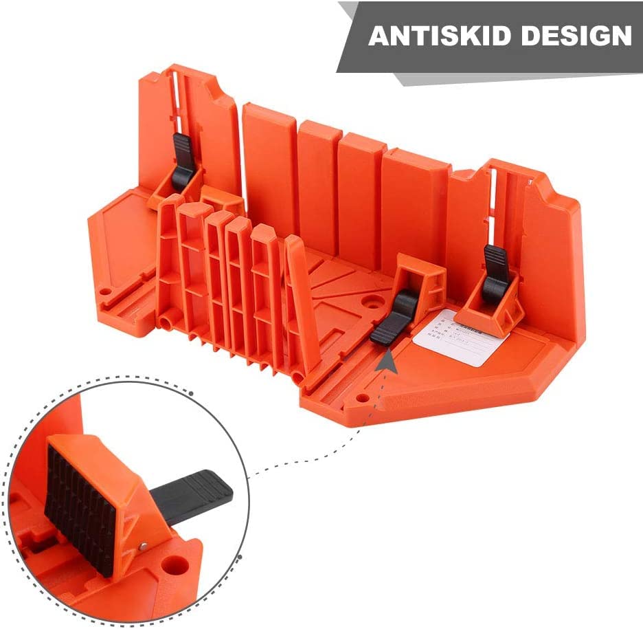 Boîte de scie à onglet multi-angle 0° à 90° pour ajustement de plinthes