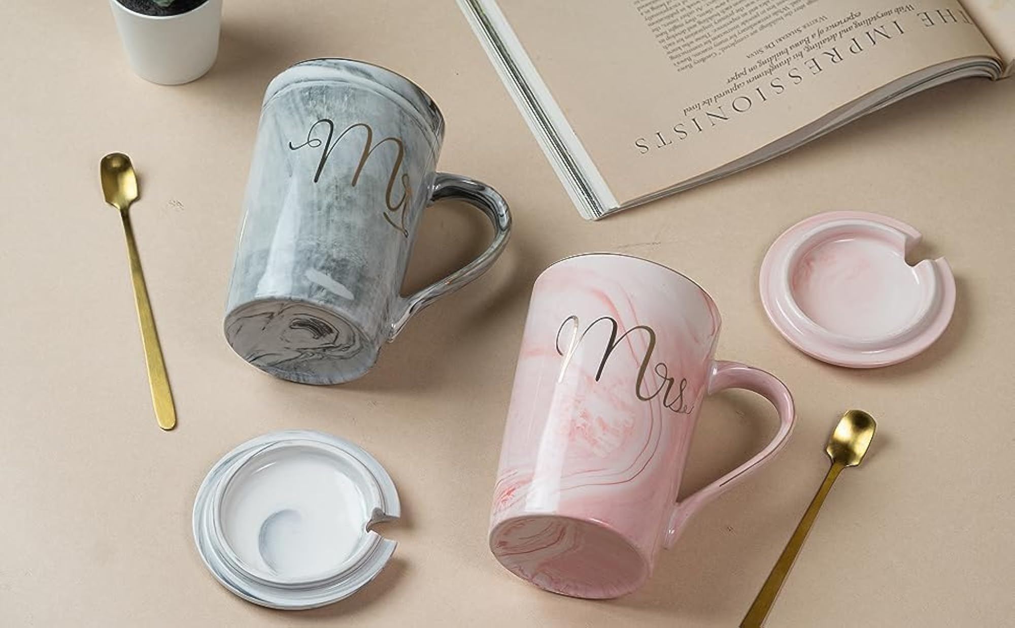 Mr & Mrs Love Brew Mug Set for Couples