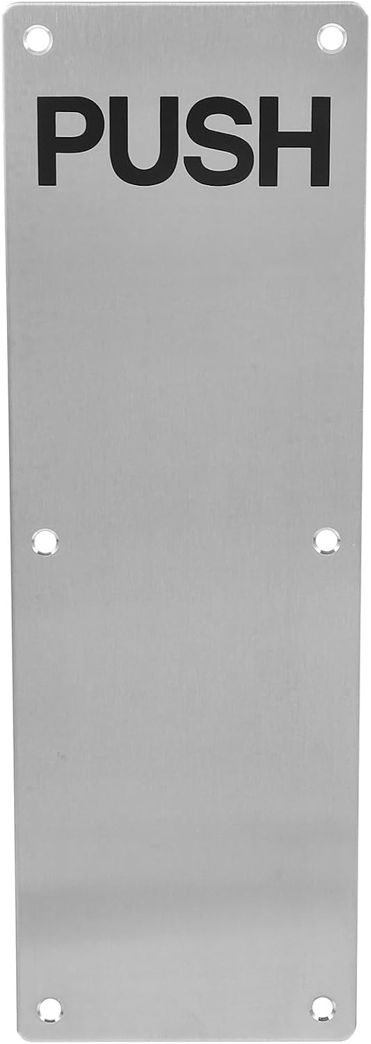 Stainless Steel 304 Door Push Plate 100x300mm Indoor Push Pull Door Plate Reinforcement