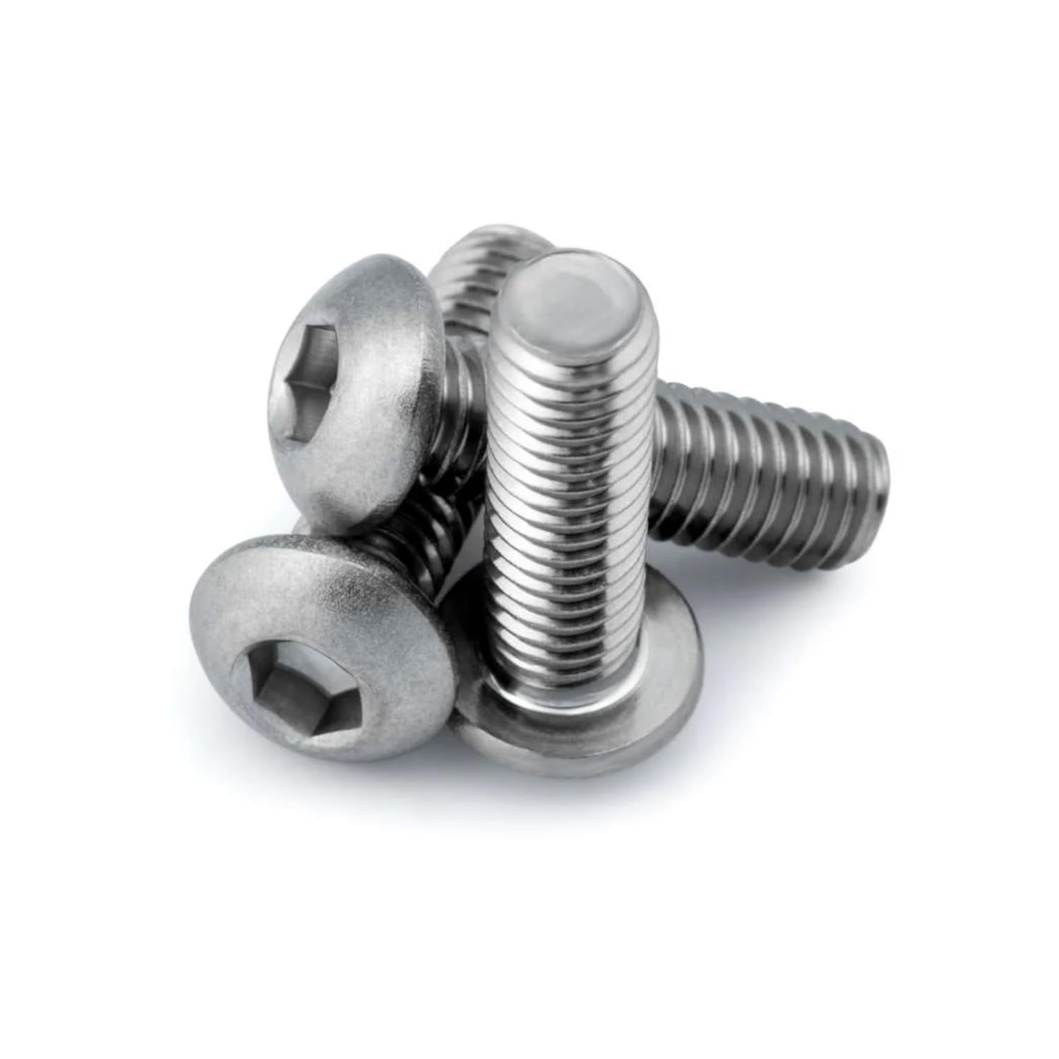 50x M8 x 70mm Hex Socket Button Head Allen Key Screws Bolts, A4-316 Marine Grade Stainless Steel, Socket Machine Screws