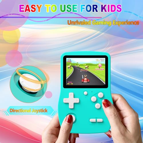 Image of 32 Bit Handheld Game for Kids Preloaded 139 Video Games,Roadtrip Travel Toy | 3.0 inch IPS Screen,5+Hrs Play,USB-C,Retro Gaming for Road Trip, Mini Travel Electronic Toy Xmas Birthday Gifts for Boys Girls