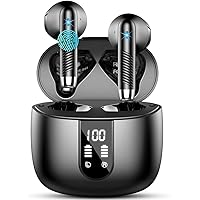 Cuffie Bluetooth 5.4, 2026 Auricolari Bluetooth 56Ore 6D Stereo Cuffie Wireless In Ear con 4 ENC Mic