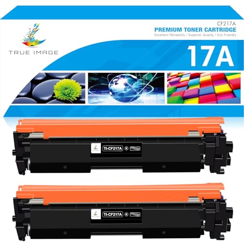 TRUE IMAGE Compatible Toner Cartridge Replacement for HP 17A CF217A Toner LaserJet Pro M102A M102W M130NW M130A M130FN M130FW M102 M130 (Black, 2-Pack)