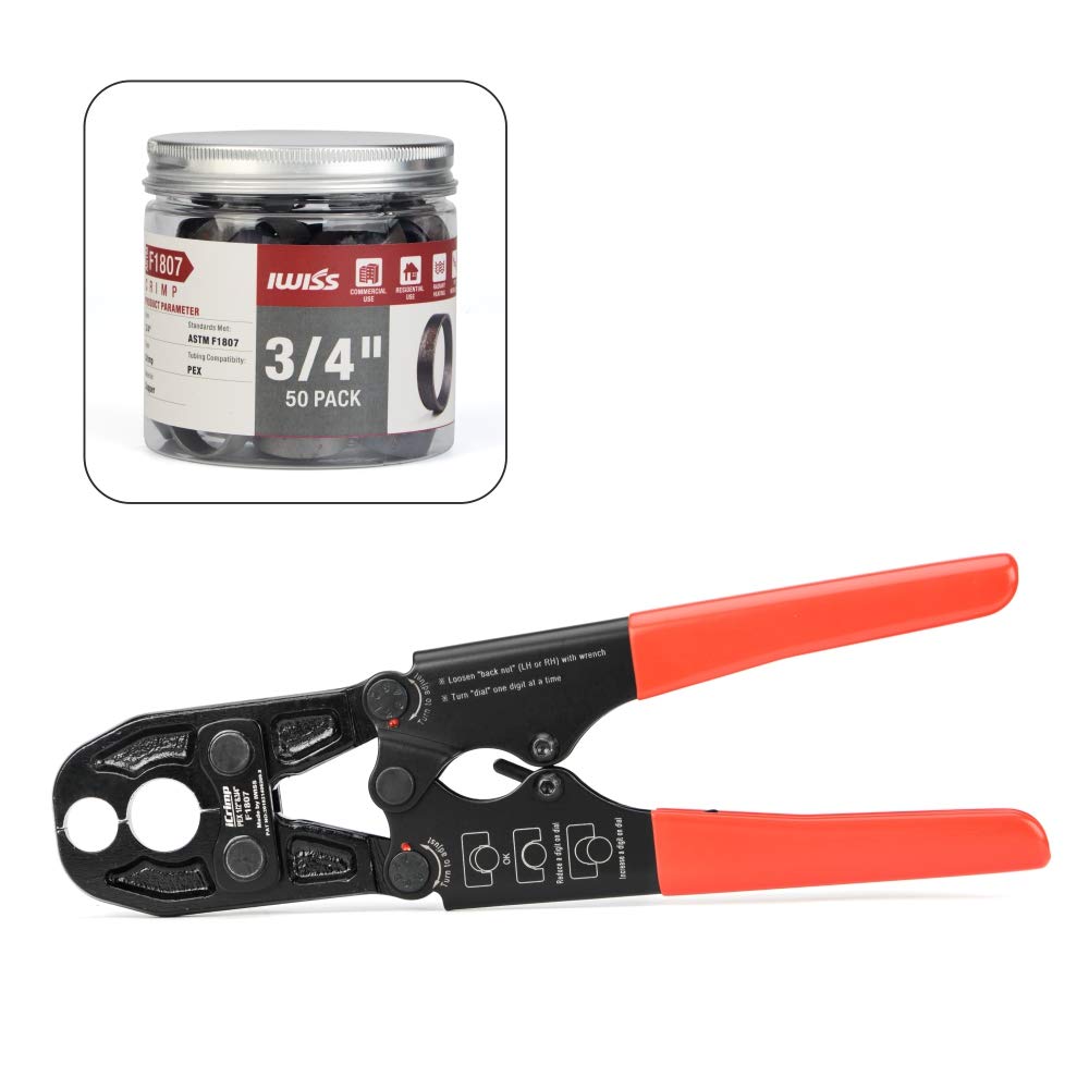 トップス IFSIXWASNINE/WIRED/TK iCrimp IWS-1234PS Compact F1807 PEX Copper Crimp Ring Tool and
