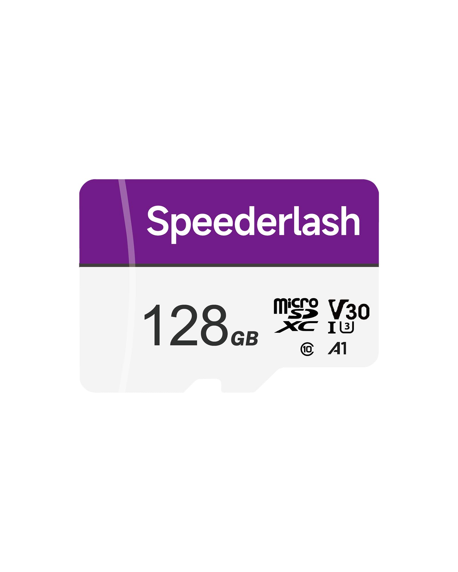 Micro SDXC Memory Card 128GB-Speederlash Camera Plus TF Card with Adapter, U3, V30, Up to 90MB/s Read Speed, 4K UHD&5K Video Support, A1 Rated, Waterproof, for Security Camera, Dashcam