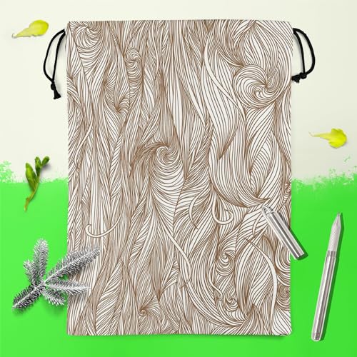 Image of ArtzFolio Background Waves D1 | Reusable Sack Bag | Bag for Gym, Storage, Vegetable & Travel