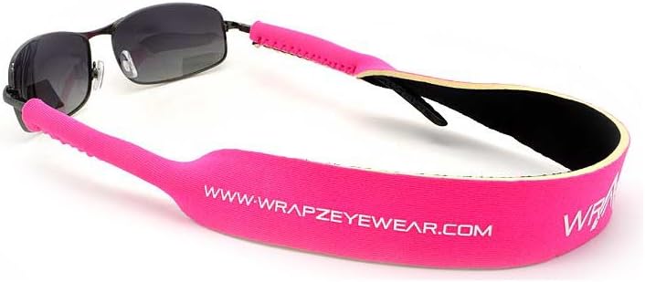 WrApzFlourescent Pink Neoprene Floating Glasses Retaining Strap
