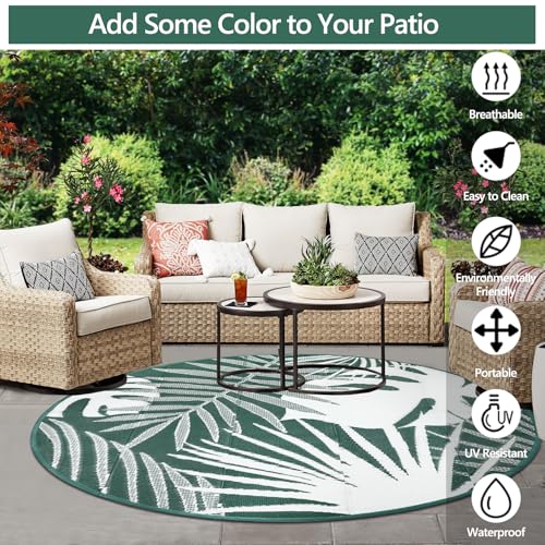 Tapis réversible et léger Capslpad en plastique recyclé 180 cm - 4