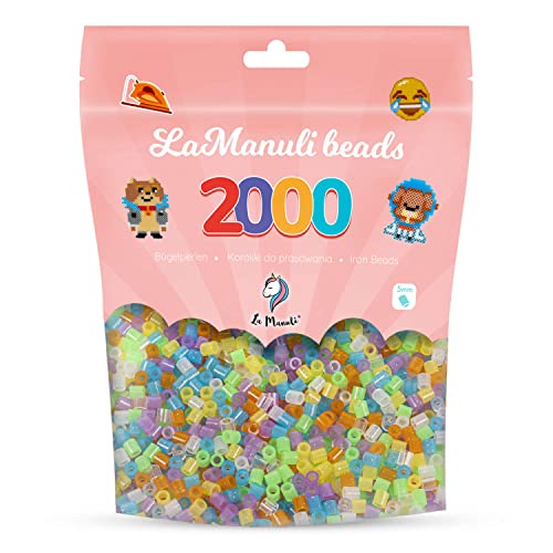 La Manuli Bügelperlen ca. 2000 Stück Midi Perlen Im...