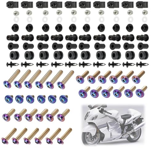 �ԑ̃l�W �E�C���h�X�N���[�� �t�@�X�i�[ �l�W �Z�b�g �ɓK������X�Y�L GSX1300R �ɓK������n���u�T 1999-2007 2006 2005 2004 2003 �I�[�g�o�C �t�F�A�����O �{���g �L�b�g �������i(Purple)