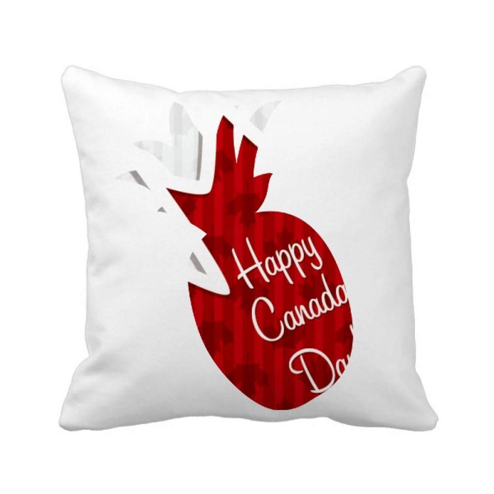 Housse de coussin Ananas et feuille d'érable pour décoration de terrasse estivale