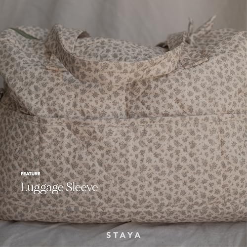 Staya Quilted Duffle Bag - Perfect Travel Companion, Quilted Weekender Bag for Women, (Sweet Pea)4