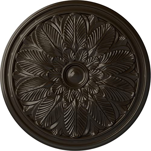 Image of Ekena Millwork CM22BOSHF Bordeaux Ceiling Medallion, 22-5 /8 x 1-3 /4, Stone Hearth