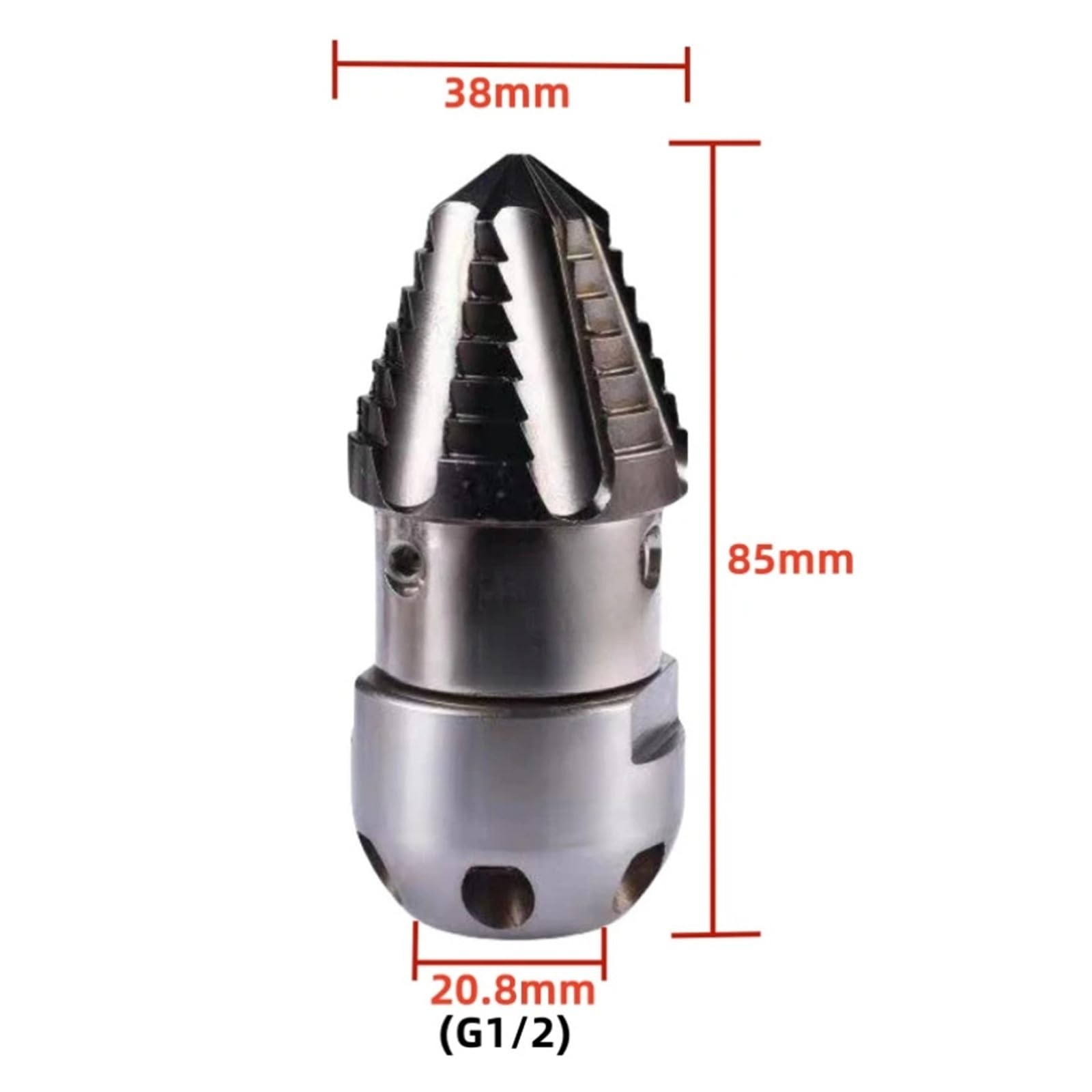 Ugello rotante ad alta pressione for la pulizia delle acque reflue, strumento for la pulizia dei fossi di drenaggio, autocarro dragante 40L-70L/min(Style A)