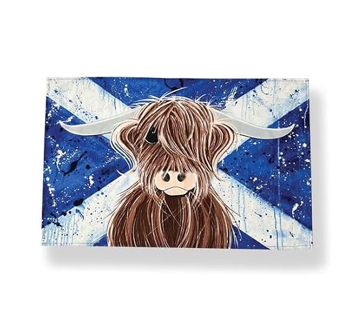 Kilts Wi Hae 'Highlander' Highland Cow Tea Towel