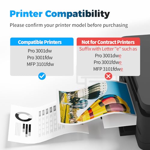 BAIINK 138A W1380A (with Chip) Compatible Toner Cartridges Replacement for HP 138A W1380A 138X W1380X Compatible for HP Pro 3001dw 3001dn MFP 3101fdw 3001fdw Printer (Black, 2-Pack) by BAIINK - Image 2