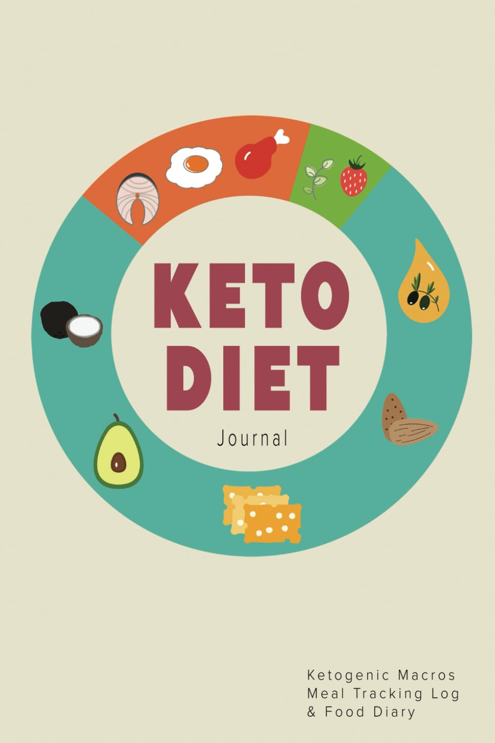 Keto Diet Journal: Ketogenic Macros Meal Tracking Log & Food Diary (Weight Loss & Fitness Planners)