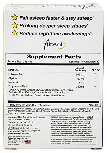 Alteril - Sleep Aid All Natural - 60 Tablets