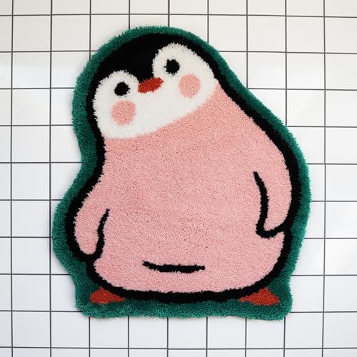 Tapete Decorativo Rosa con Diseño de Pingüino 53x63 cm miniatura 1