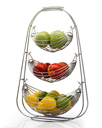 Hottest Sale Sagler 3 Tier Fruit basket - Stainless steel fruit bowl - large fruit bowl - useful for fruit storage basket Black Friday - 60% OFF Sagler 3 Tier Fruit basket - Stainless steel fruit bowl - large fruit bowl - useful for fruit storage basket