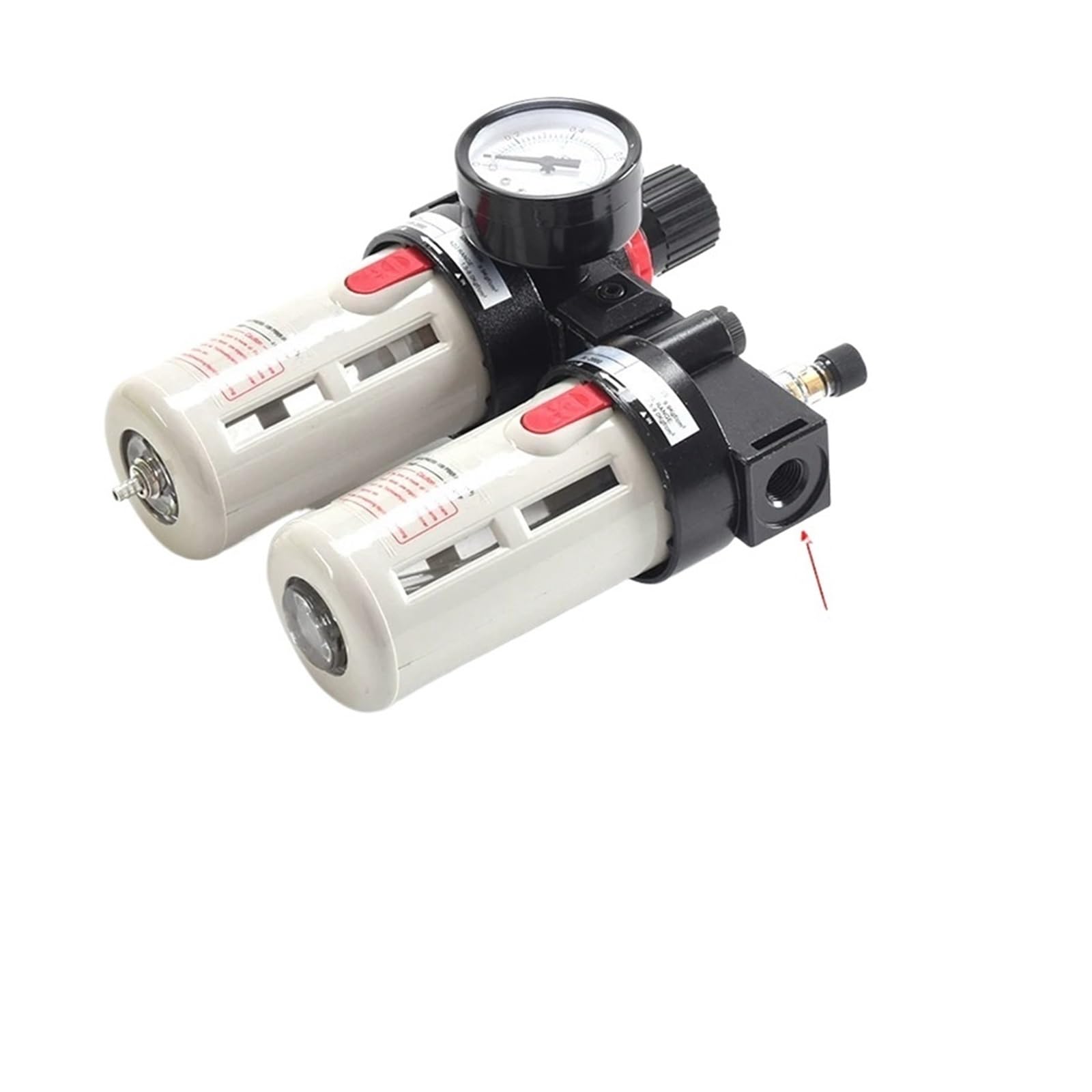 BFC2000 BFC3000 BFC4000 1/4 3/8 1/2 Compressore D'aria Olio Separatore Acqua Filtro Regolatore Unità Di Preparazione FRL Combinazione(BFC Plastic w 8mm,BFC4000)