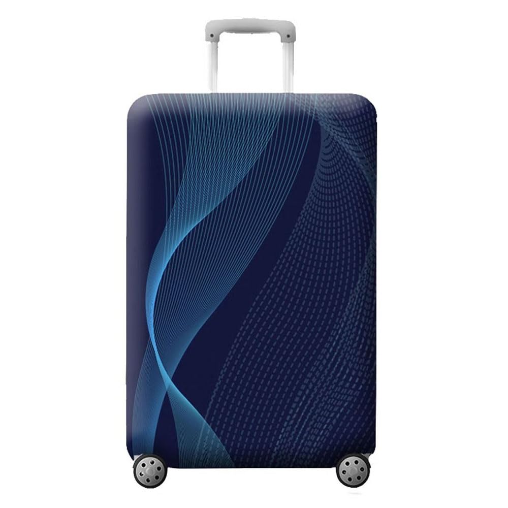MosaiRudo Thicker Luggage Cover Elastic Suitcase Cover Protector Fits 18-32 Inch Suitcase Travel Accessories (TKM0078, M)