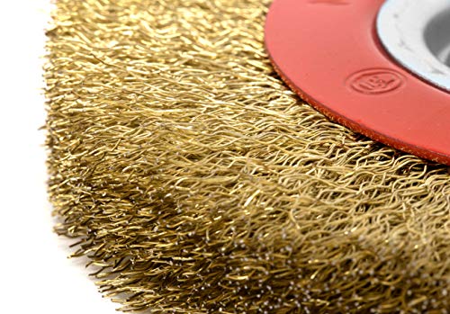 WEN WW6012 6-Inch by 3/4-Inch Crimped Steel Bench Wire Wheel with Arbor Adapters