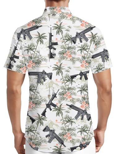 HIVICHI Funny Hawaiian Shirt for Men Print Novelty Crazy Graphic Button Down Summer Beach Vacation Party Aloha Shirts2