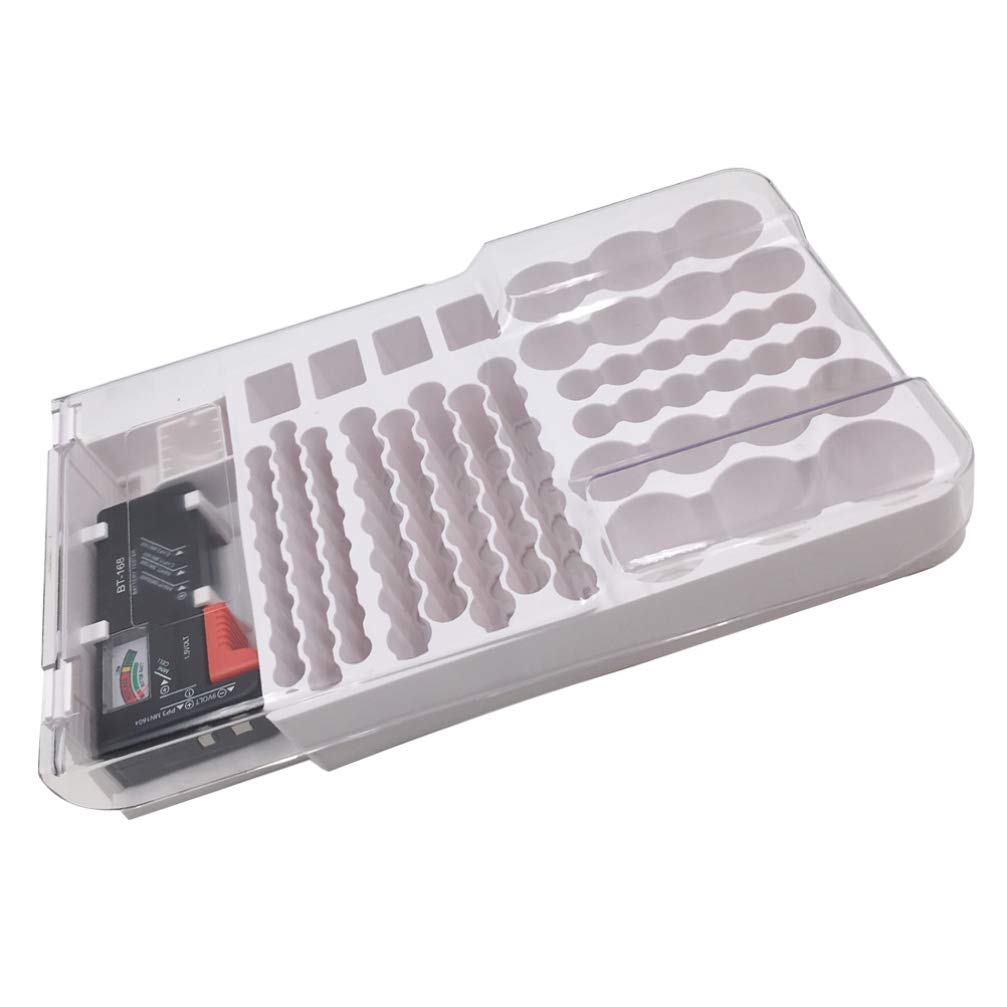 Testeur de Batterie Portable en Abs Blanc pour Capacité et Tension