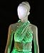Fiber Optic Halter Tops for Women Light Up Fashion Tops Glowing in The Dark Sexy Top,Mobile APP Control (XL) White