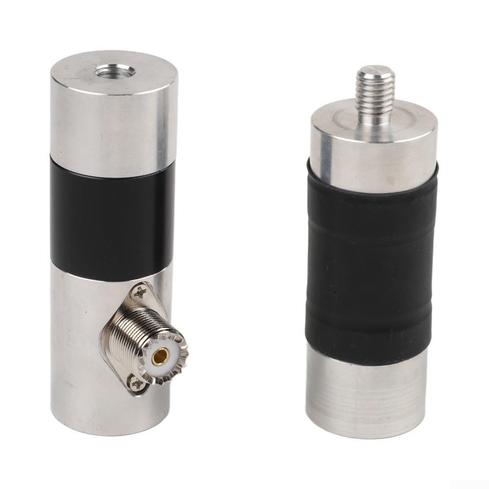 GPTWO-PRO - Antenna portatile a onde corte, 200 W verticale per kit GP con asta telescopica e perno di messa a terra per radio amatoriali all'aperto, argento