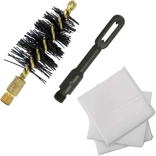 Cepillo de limpieza de nylon de escopeta de 20ga a 12ga, soporte de parche y parches