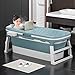 Portátil Plegable Bañera Adultos Niños Piscina Gran Plástico Independiente Bañera Cubo de...