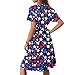 USA Dress Fashion Maternity Graphic Patriotic USA Flag Lounge Stars Stripe Dressy Casual Fourth of July Outfit Vestidos De Verano para Mujer 2025