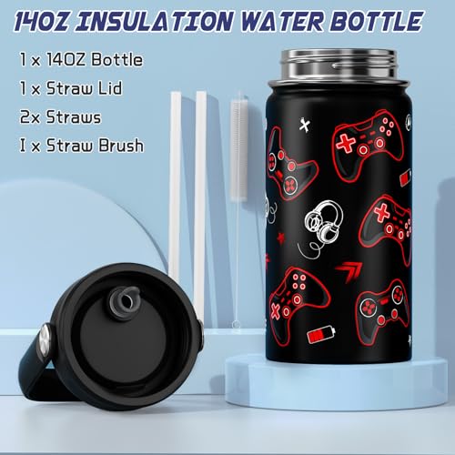 Boys Backpack - Includes 14oz Insulated Water Bottle, Boys School Backpack Set with Lunch Bag & Pencil Case Teens for School4