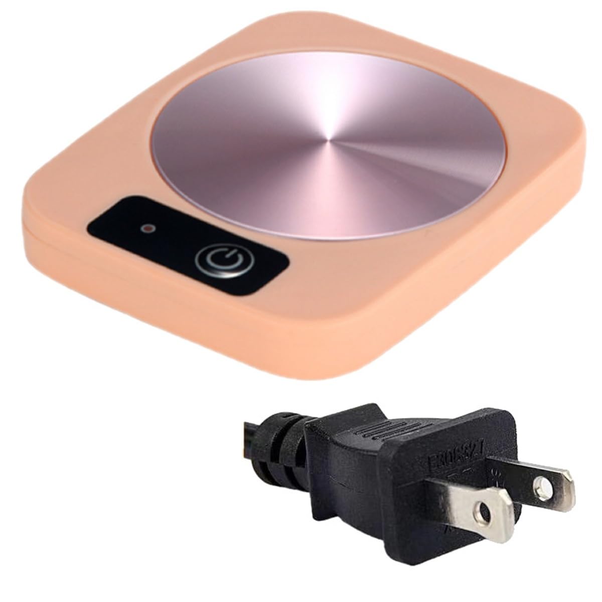 Calentador de taza de café con taza, calentador de café de temperatura constante de 131.0 °F, portavasos inteligente para calentar café, bebidas, leche, té y chocolate caliente (rosa) 8