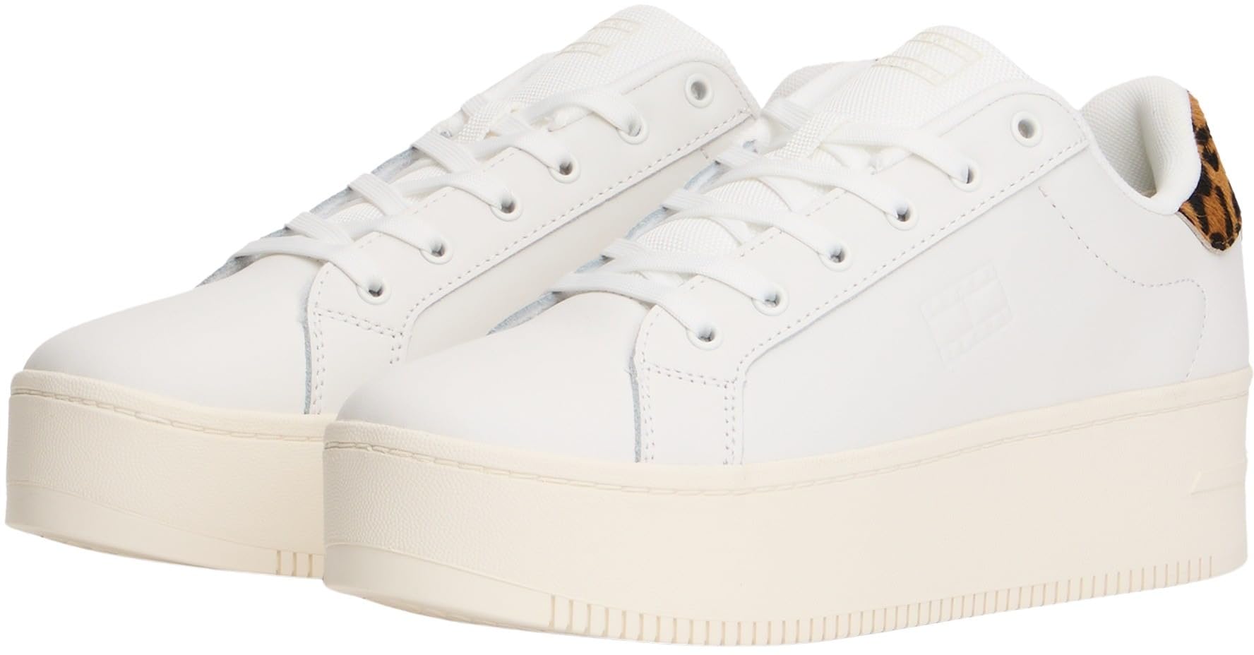 Tommy Jeans Tjw Flatform Leopard Sneaker En0en02930 Basso TopDonna