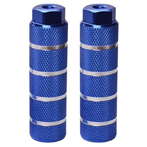 Garneck Practical Bike Pedal Foot Lever for Mountain Bike Blue Footrest Back Axle for Outdoor